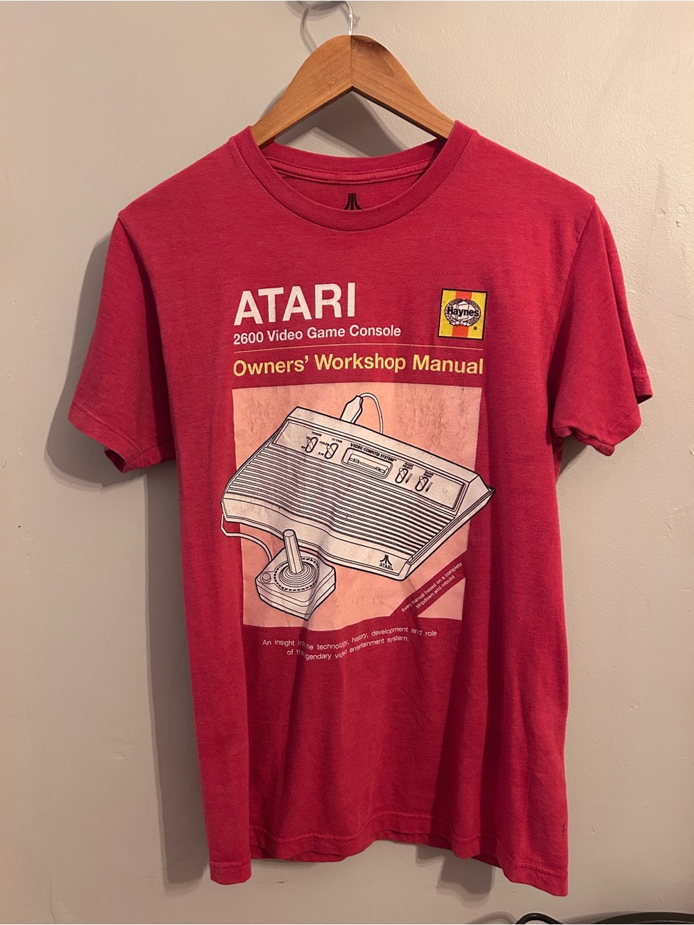 Atari Red Short Sleeve Graphic Tee - Retro Console Design